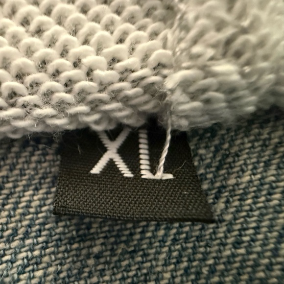 Denim and Gray Hoodie Jacket - Picture 5 of 5